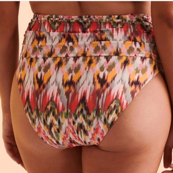 Bleu Rod Beattie FREE SPIRIT Shirred High Waist Bikini Bottom Separate NWOT - Picture 2 of 11